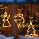 thumbnail image 4 of Paquete de 3 luces navideñas para ventana con ventosas y pilas., 4 of 5