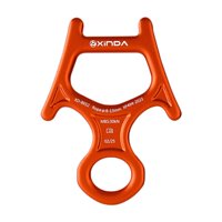 Magideal - 30Kn 8 Figuras Descendente Basturando Rappelling Gear Gear Bastre Aleación De Aluminio De Aluminio Para Operaciones Expansión Al Aire Libre Climbre De Naranja