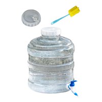 Magideal - Contenedor De Agua Potable Almacenamiento De Agua De Emergencia Fácil Limpieza Con Asa Duradero Portátil Para Senderismo Barbacoa Uso Doméstico Pesca 11.3L Con Grifo