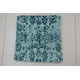 thumbnail image 2 of Cojin Deco Cojin Jacquard Turqueza Diseño Vintage 0,4x0,4 mts, 2 of 3
