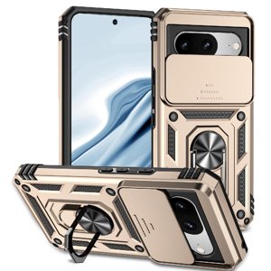 Estuche Gangxun Para Google Pixel 8, Soporte Giratorio 360°, Estilo Mecánico Y Magnético