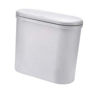 Bothyi - Contenedor De Basura Para El Hogar, Sencillo Y Estrecho, Color Gris