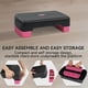 thumbnail image 4 of Step aeróbico Fitvids de 46 cm con 2 elevadores, 4 of 7