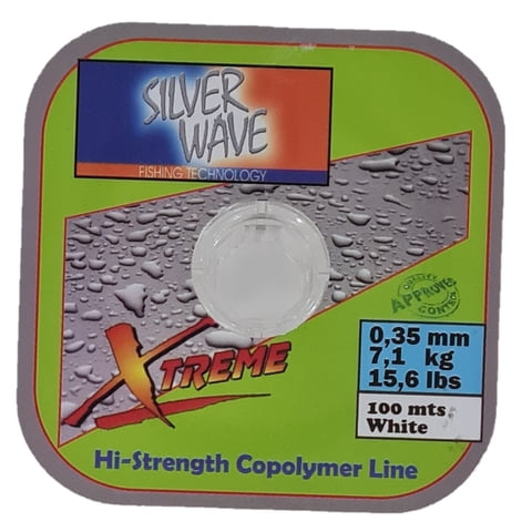Silver Wave - Nylon De Pesca Transpare Blanco 0,35Mm Resist 7,1Kg 100Mts