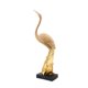 thumbnail image 1 of Estatua De Grúa, Adorno De Escritorio Moderno Para Estantería, Regalo De Cumpleaños, Gabinete Con Cabeza Elevada, Dorado, 1 of 3
