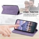 thumbnail image 5 of Funda tipo cartera con bloqueo RFID para Xiaomi Redmi 15C Con tapa abatible, portatarjetas, cierre magnético, TPU y soporte Morado, 5 of 6