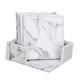 thumbnail image 4 of Elegante Posavasos De Mármol A Prueba De Ara?azos 6 Posavasos Para Bebidas Taza De Té Protector Mat Cuadrado, 4 of 5