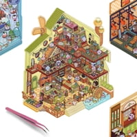 Genérico - Kit De Pegatinas 3D Para Bricolaje, Terapia De Pegatinas, 4 Escenas Grandes