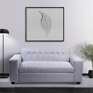 Muebles New - Sofa Dos Cuerpos Gris Lino