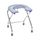 thumbnail image 3 of Asiento De Inodoro Plegable Portátil, Silla Cómoda Para Viajes, Pesca, Camping, Gris, 3 of 5