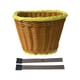 thumbnail image 3 of Cesta De Bicicleta Para Niños, Cesta De Triciclo Portátil, Accesorios, Cesta De Bicicleta, Amarillo Y Marrón, 3 of 3