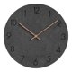 thumbnail image 1 of 11 '' Reloj De Pared Reloj De Pared Redondo De Cuarzo Reloj De Pared Silencioso Funciona Con Pilas Negro, 1 of 5
