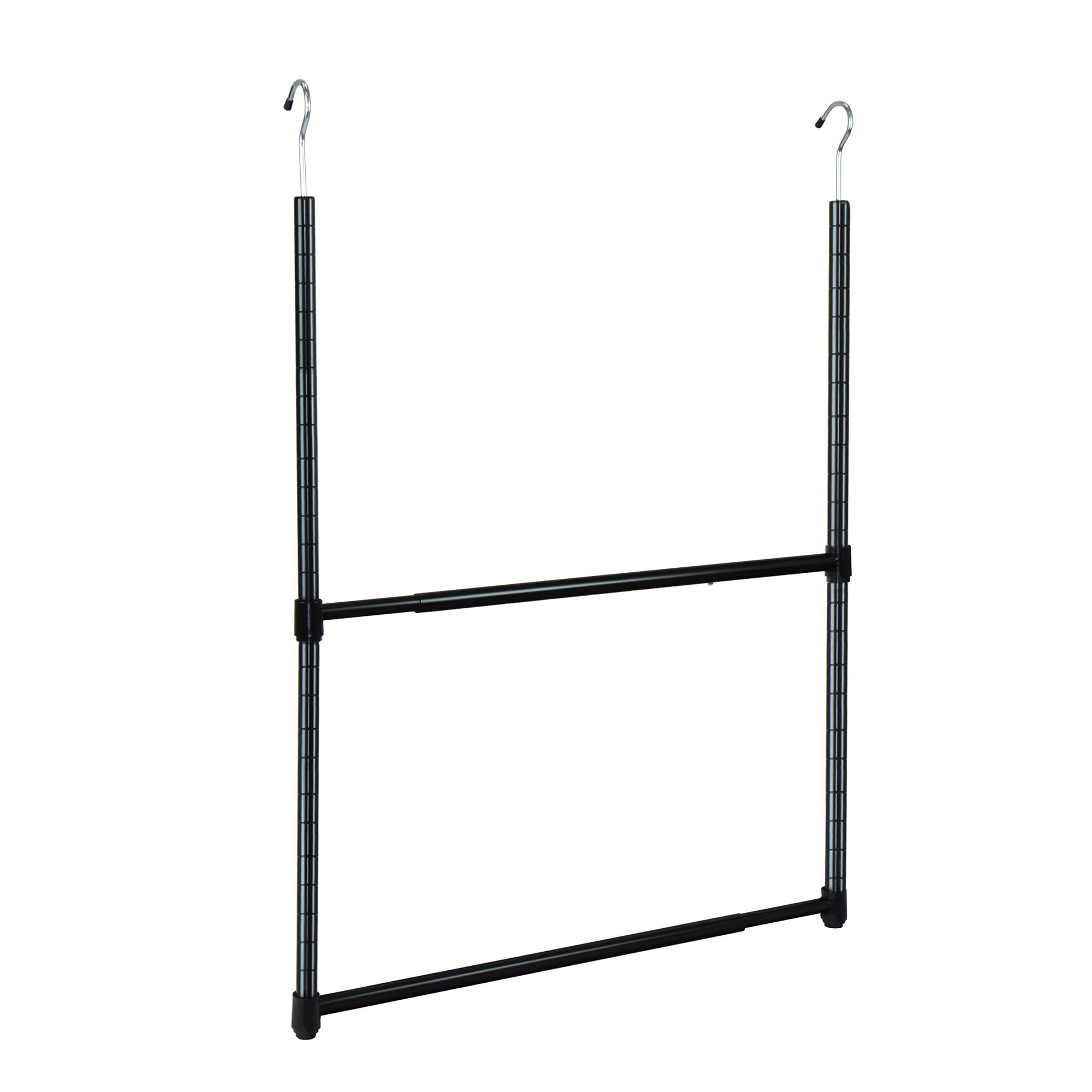 Colgador De Armario Oceanstar De 2 Niveles, Portátil Y Ajustable, Negro