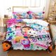 thumbnail image 1 of Gabbys Dollhouse Bedding Set Single Twin Full Size Bed Set Adult Kid Bedroom Duvet cover Sets Anime Bed Sheet Set Bed Sheets, 1 of 5