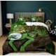 thumbnail image 1 of Cartoon Tree Frog Print Quilt Duvet Cover Set Super Home Textiles3-Piece Bedding Set, 1 of 5