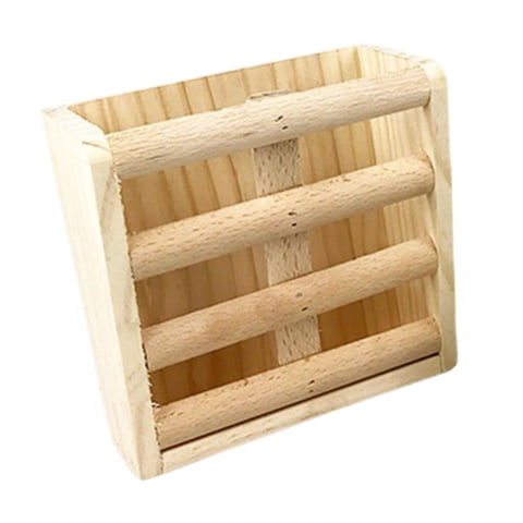 Ioensy - Estante Alimentador De Heno, Dispensador De Hierba De Madera Para Jaula De Chinchilla, Conejos, Mascotas, Soporte Para Hierba