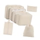 thumbnail image 2 of 7x Cubos De Embalaje Organizadores De Equipaje Para Viajes Familiares Y De Negocios Beige, 2 of 3