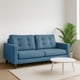 thumbnail image 1 of Sofa Napoles 2C Tela Velvet Azul Petroleo, 1 of 6