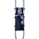 thumbnail image 1 of Bolsa para muletas Crutcheze, negra, impermeable y lavable, de diseño, 1 of 7