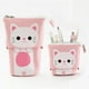 thumbnail image 1 of Get Organized with our Adorable Telescopic Pencil Holder - 1pc Canvas Cartoon Cute Cat Pen Case with Adjustable Size and Zipper Closure for Stationery, Pens, Pencils and Markers - Perfect for Office a, 1 of 5