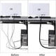 thumbnail image 5 of Funda flexible para cables de 2 m para guardar u ocultar cables de TV y PC. Ideal para el hogar y la oficina. 2 m - ∅22 mm, color negro., 5 of 8