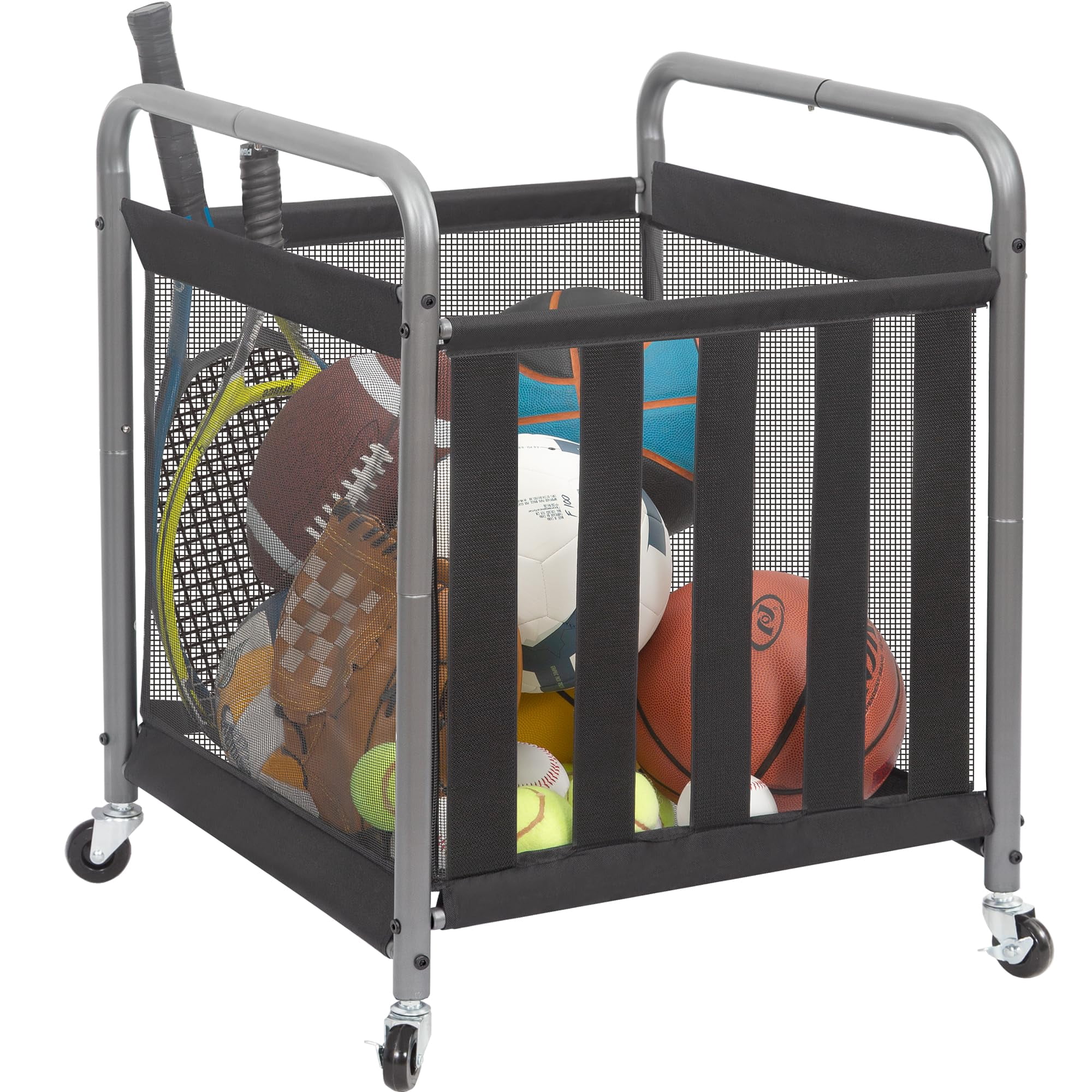 Estante De Almacenamiento De Pelotas Deportivas Storage Maniac Rolling, Paquete De 1