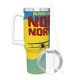 thumbnail image 3 of Con la Muerte en los Talones Vaso aislado de acero inoxidable con asa, diseño temático, regalo para familia, amigos y fans; incluye pajita y encaja en el portavasos estándar, 40 oz, 3 of 6