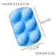 thumbnail image 2 of Molde Silicona Bandeja de 6 Huevos de Pascua Grande Celeste, 2 of 2