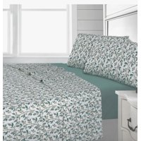 Atlas - Sabanas Estampada Hojas Verde