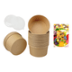 thumbnail image 1 of 50 bowl kraft bowl para ensalada con tapa ecologico 1300ml, 1 of 3
