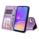 thumbnail image 5 of Funda tipo cartera FOXDOCK para Samsung Galaxy A06 5G , diseño girasol en relieve, cuero PU, cierre magnético, soporte y tarjetero, 5 of 5