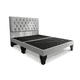 thumbnail image 1 of Cama Europea 2 Plaza Base Dividida Gris Claro Lino Capitone, 1 of 2