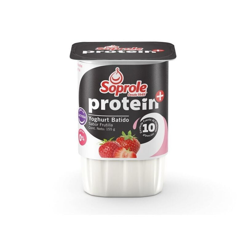 Yoghurt Protein Sabor Frutilla Pote 155 g Soprole
