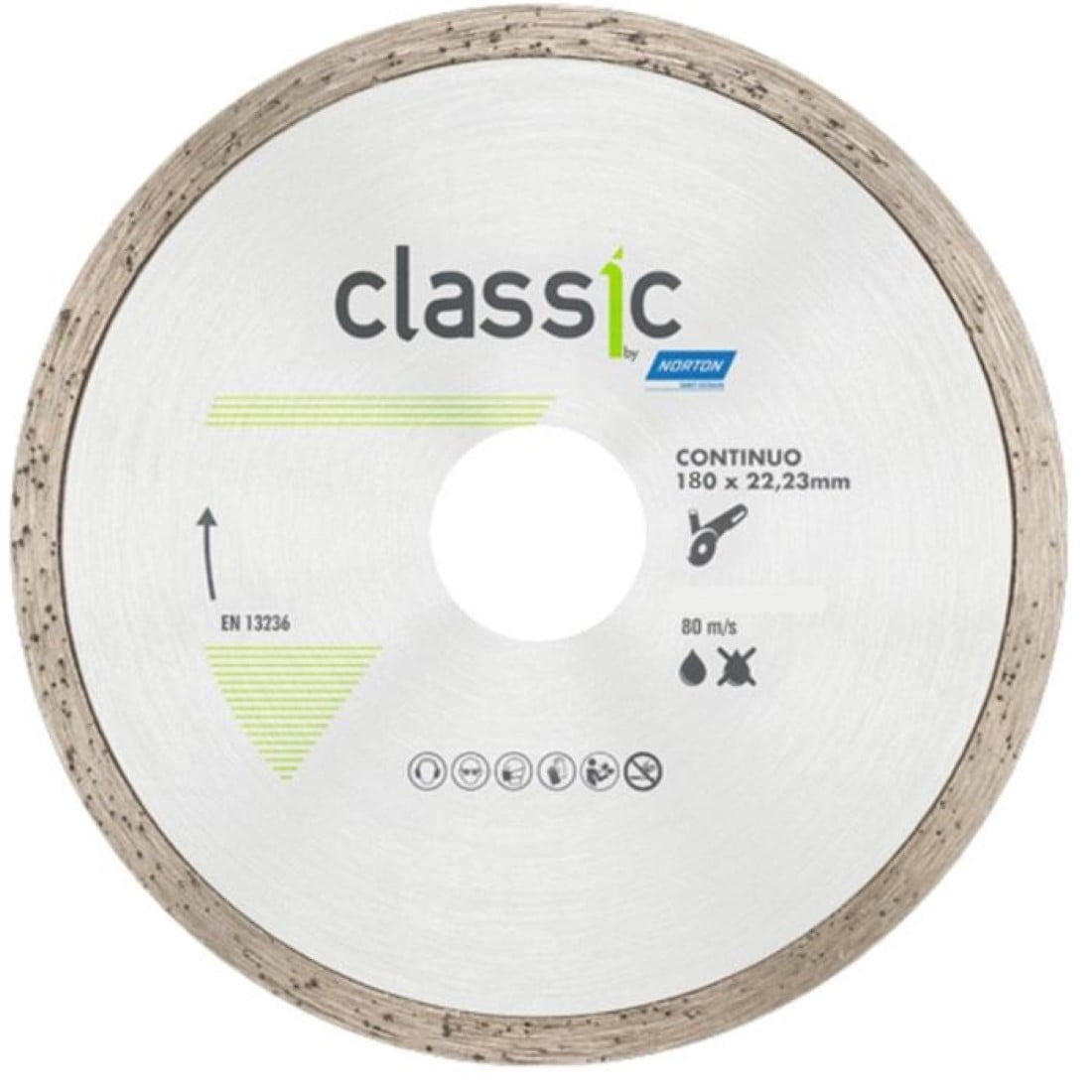 Norton - Disco Diamantado Classic Continuo 7" / 180x22.23mm