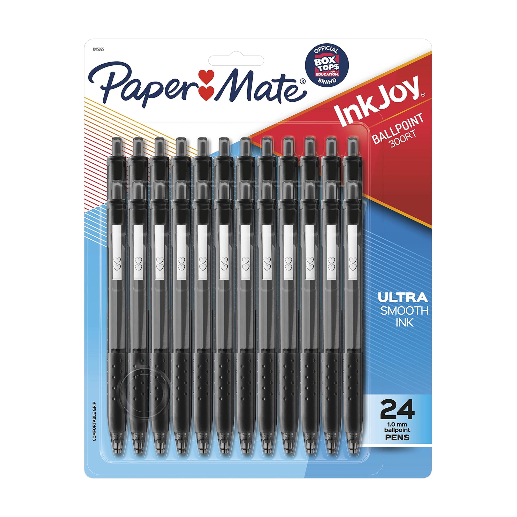 Paper Mate‌ - Bolígrafos Paper Mate Inkjoy 300rt Medium Point 24, Color Negro