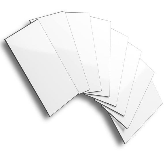 Protector contra salpicaduras AULIGET para pelar y pegar, 100 piezas, PVC, 3 x 6 cm