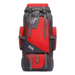 Max - Mochila Viaje 90 Litros Mochilas De Camping Rojo