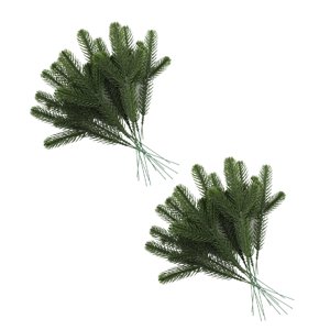 Magideal - 24 Piezas De Ramas De Agujas De Pino Artificiales, Ramitas De Hojas De Pino De Imitación, Púas De Pino Para El Hogar, Guirnaldas, Adornos Para El Verde Completo