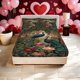 thumbnail image 1 of Art Nouveau Peacock Rooster Print Fitted Sheet Set Microfiber Soft and Breathable Deep Pocket with Non-Slip Grip to Stay in Place Suitable for All Seasons! Idea, 1 of 1