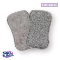 Set De 6 Esponjas Doble Función Swipe & Shine
