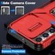 thumbnail image 3 of Funda Armada para Samsung Galaxy S23 Plus con Tapa Deslizante y Soporte Magnético Giratorio Rojo, 3 of 5