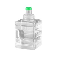 Ioensy - Dispensador De Agua, Botella De Agua, Jarra, Tapa Desmontable, Contenedor Reutilizable Grueso, Cuadrado De 10L