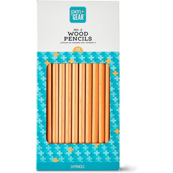Lápices Pen+Gear No.2 HB de madera, paquete de 24