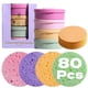 thumbnail image 1 of Esponjas faciales comprimidas BS-MALL, 80 piezas, reutilizables, 80 ml, 1 of 7