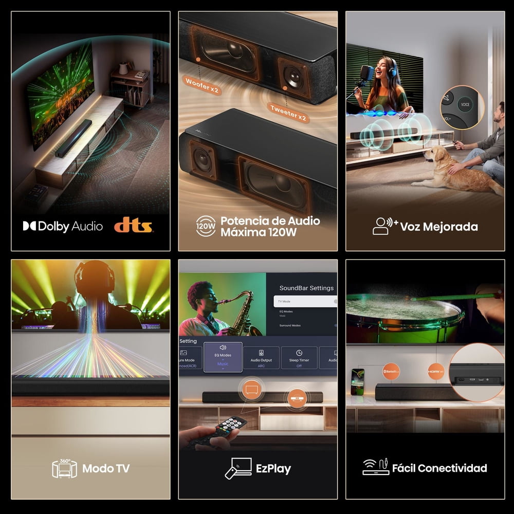 Hisense Soundbar HS1000 Negro, foto 9