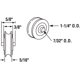 thumbnail image 2 of Rodillos de acero con rodamientos de bolas de 3,2 cm, paquete de 2 unidades PRIME-LINE, 2 of 2