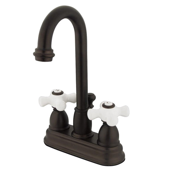 Grifo para lavabo de baño Kingston Brass Restoration, níquel cepillado