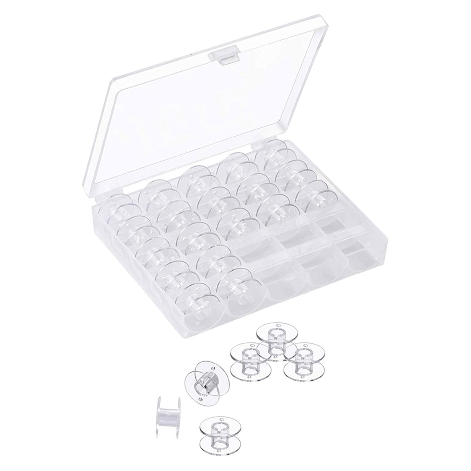 Bothyi - Contenedor De Almacenamiento De Bobinas, Soporte De Bobina Para El Hogar Para Máquina De Coser, Bobina De Pp, 25 Uds.