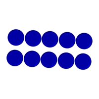 Ioensy - 10 Almohadillas Para Tacos De Billar De 1,4 Cm, Repuesto Ligero, Accesorio De Billar Azul