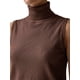 thumbnail image 5 of INSPIRE CHIC Chaleco de Suéter para Mujer Cuello Alto Sin Mangas Suave Chic Sólido en Capas Dobladillo Acanalado Jersey de Punto Top de Tanque Grande Marrón, 5 of 6